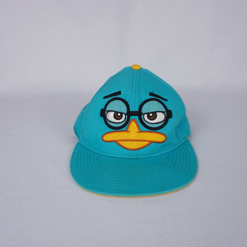 Disney Phineas and Ferb Perry the Platypus Teal Hat Snapback 2010 OS